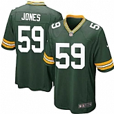 Nike Men & Women & Youth Packers #59 Jones Green Team Color Game Jersey,baseball caps,new era cap wholesale,wholesale hats